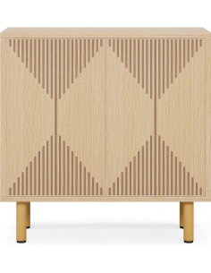 lavt vitrineskab vitrine træ eg køkkenskab opbevaring skab