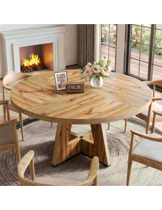 rundt spisebord indretning 120 moderne design træ 2