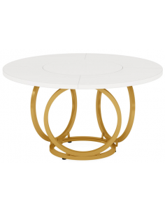 rundt spisebord skrivebord indretning Ø120