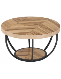 rundt sofabord træ moderne design indretning