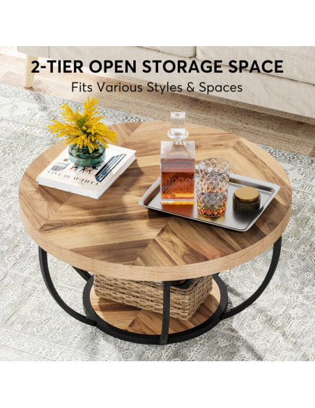 rundt sofabord træ moderne design indretning