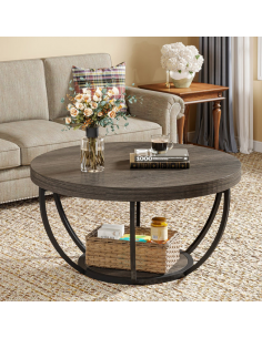 rundt sofabord træ moderne design indretning 2