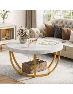 rundt sofabord træ moderne design indretning 2