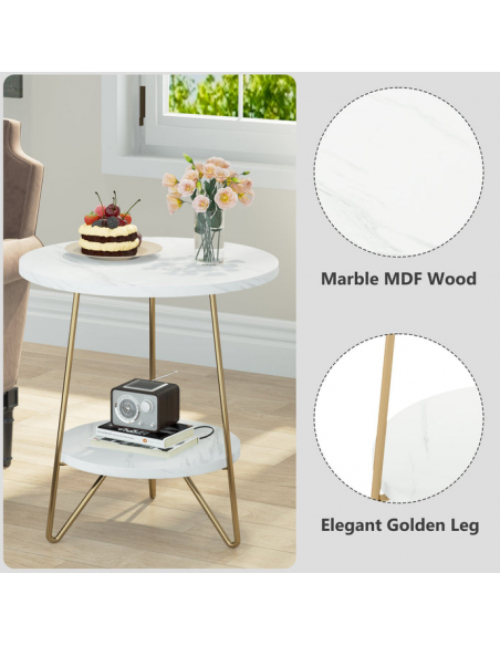 sidebord rundt sofabord træ moderne design indretning