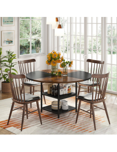 rundt spisebord skrivebord indretning Ø120 2