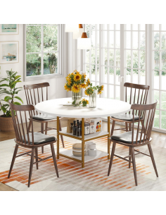 rundt spisebord skrivebord indretning Ø120 2