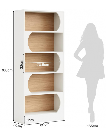 reol bogreol stue soveværelse moderne design