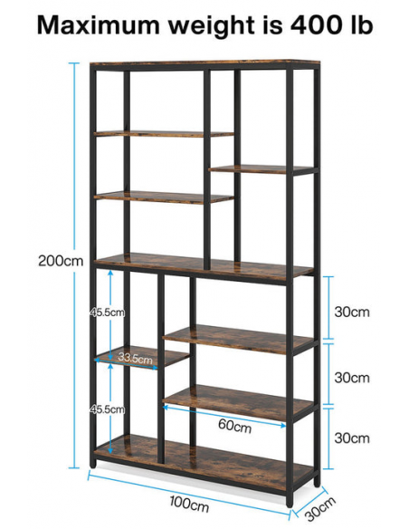 reol bogreol stue soveværelse moderne design