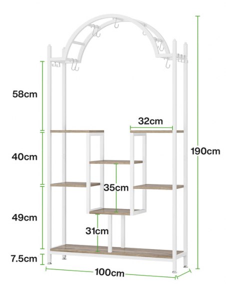 reol bogreol stue soveværelse moderne design
