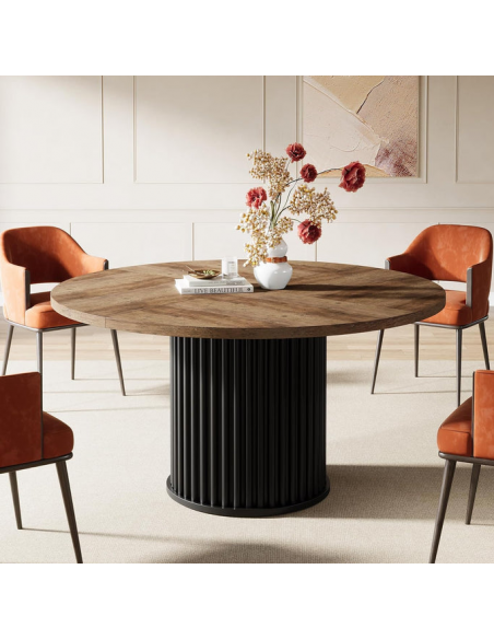 rundt spisebord indretning 120 moderne design træ sort rundt spisebord indretning 120 moderne design træ sort