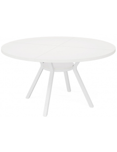 rundt spisebord indretning 120 hvid