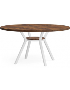 rundt spisebord indretning 120 hvid