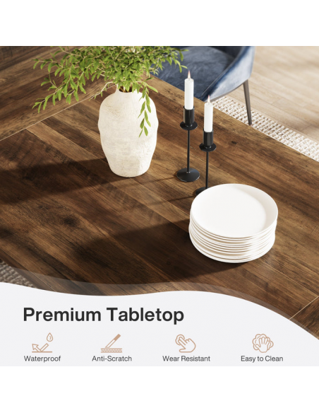 spisebord træ brun indretning billigt 4 6