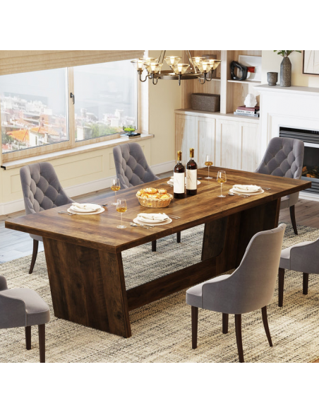 spisebord træ brun indretning billigt 4 6