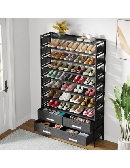 Skoreol skoskab sort garderobe entre