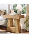 Sidebord i møbelplade H60 x B60 x D40 cm - Natur