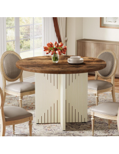 rundt spisebord indretning 100 hvid 2