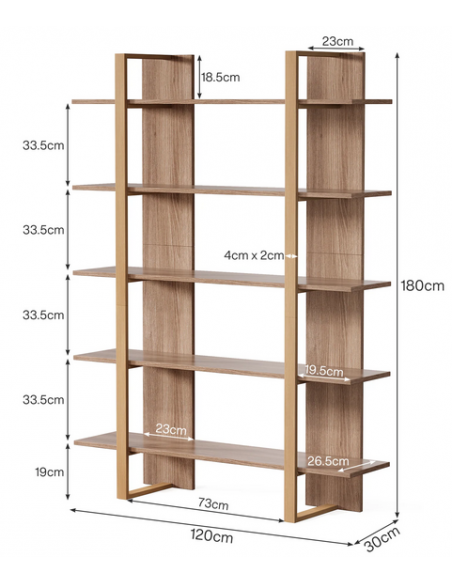 reol bogreol stue soveværelse moderne design