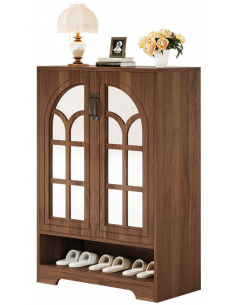 Skoskab gulv træ sort garderobe entre