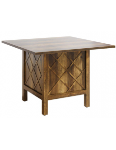 firkantet firekantet kvadratisk spisebord indretning 100 sort brun