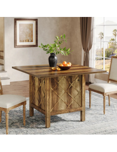 firkantet firekantet kvadratisk spisebord indretning 100 sort brun 2