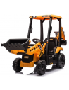 Elektrisk JCB Backhoe til børn 2x12V i metal og kunststof H98 x L127 - 193 x B60,5 cm - Sort/Gul