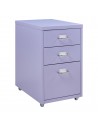 Koka skuffesektion i metal H48 x B28 x D41 cm - Lilla