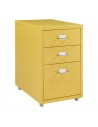 Koka skuffesektion i metal H48 x B28 x D41 cm - Gul