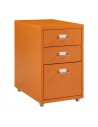 Koka skuffesektion i metal H48 x B28 x D41 cm - Orange