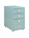 Koka skuffesektion i metal H48 x B28 x D41 cm - Mintgrøn
