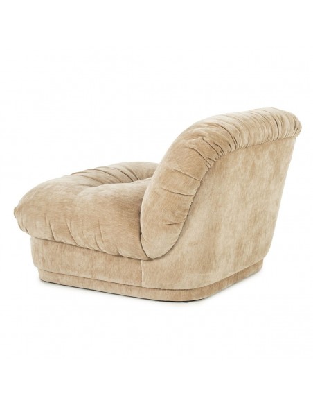lænestol moderne nordisk design skandinavisk retro gammeldags stof beige