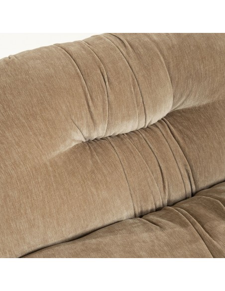 lænestol moderne nordisk design skandinavisk retro gammeldags stof beige