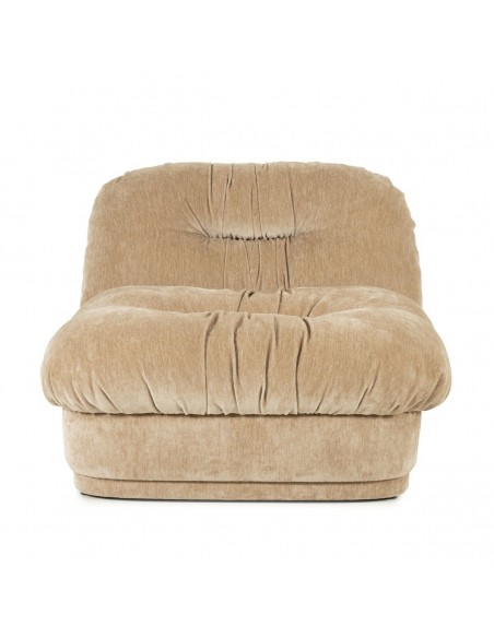 lænestol moderne nordisk design skandinavisk retro gammeldags stof beige