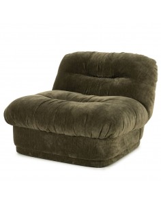 lænestol moderne nordisk design skandinavisk retro gammeldags stof grøn 2