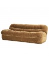 NOOK 3-personers sofa i polyester B218 cm - Brun