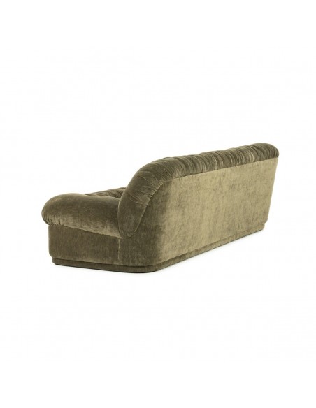 sofa 3 personer moderne nordisk design skandinavisk retro gammeldags stof grøn