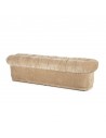 NOOK Bænk i polyester 160 x 45,5 cm - Beige