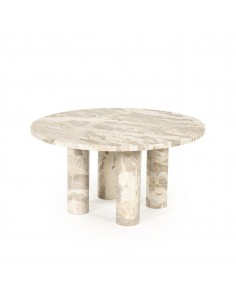 rundt sofabord moderne design marmor