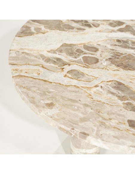 rundt sofabord moderne design marmor