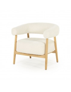 lænestol moderne nordisk design skandinavisk retro gammeldags stof træ