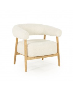 lænestol moderne nordisk design skandinavisk retro gammeldags stof træ 2