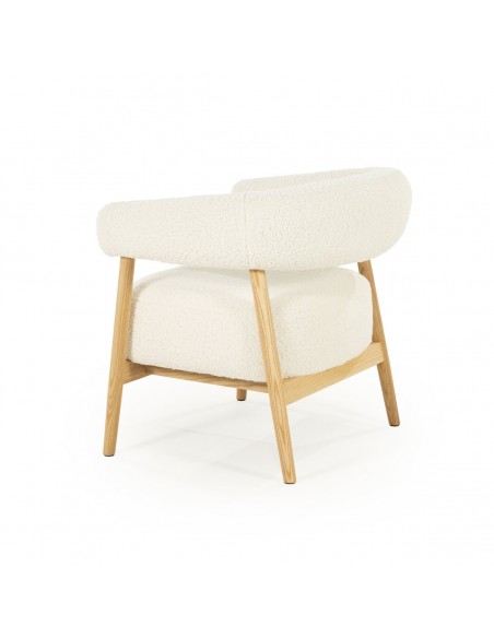 lænestol moderne nordisk design skandinavisk retro gammeldags stof træ