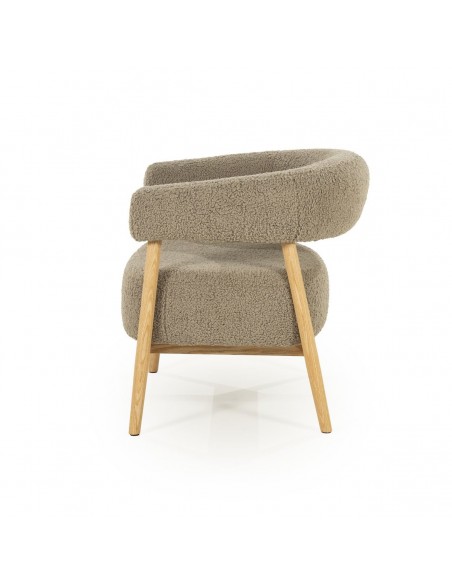 lænestol moderne nordisk design skandinavisk retro gammeldags stof træ