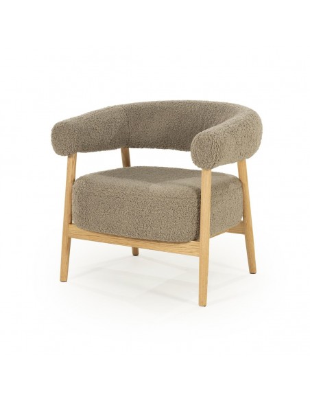 lænestol moderne nordisk design skandinavisk retro gammeldags stof træ