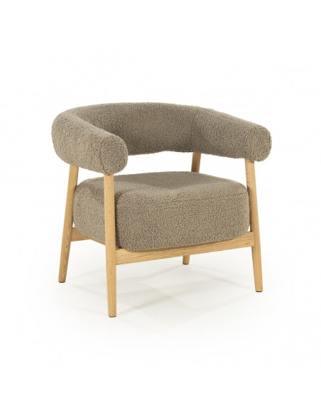 lænestol moderne nordisk design skandinavisk retro gammeldags stof træ