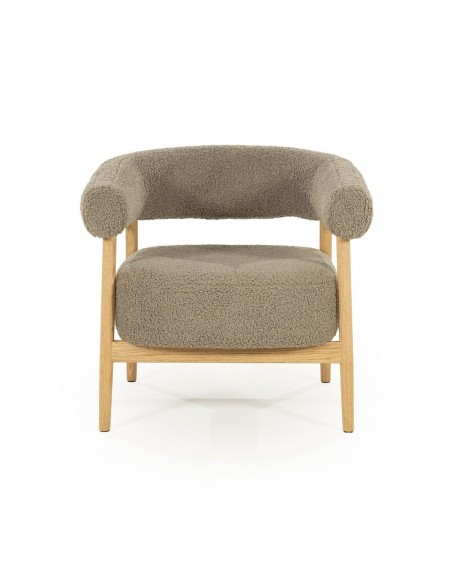 lænestol moderne nordisk design skandinavisk retro gammeldags stof træ