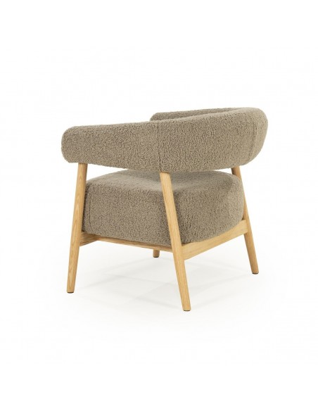 lænestol moderne nordisk design skandinavisk retro gammeldags stof træ