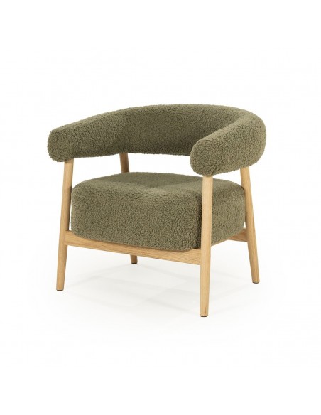 lænestol moderne nordisk design skandinavisk retro gammeldags stof træ