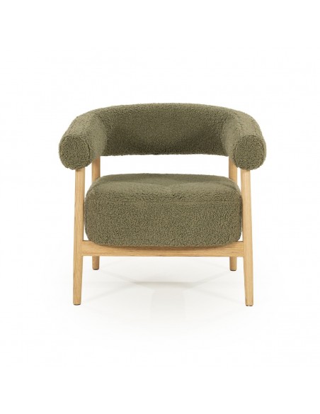 lænestol moderne nordisk design skandinavisk retro gammeldags stof træ
