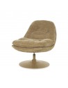TROMBA Lænestol med drejefod i metal og polyester H84 cm - Taupe